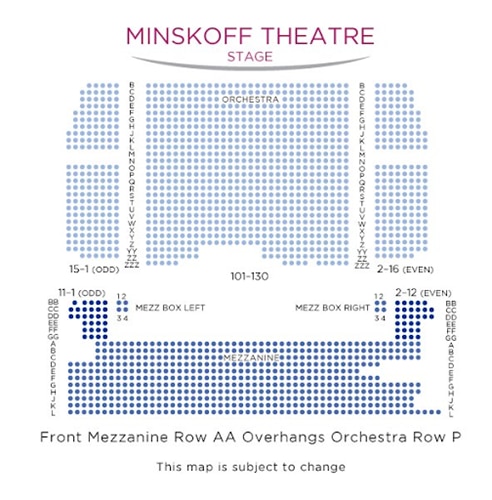 Lion King Seating Chart Minskoff Theatre
