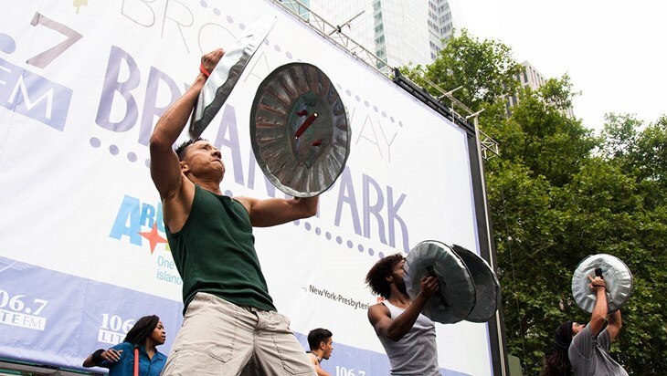 Broadway in Bryant Park