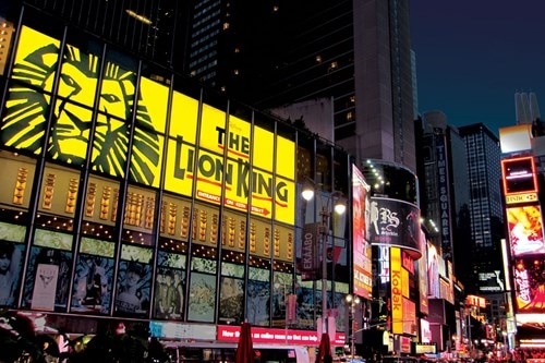 The Lion King at Minskoff Theater in Times Square