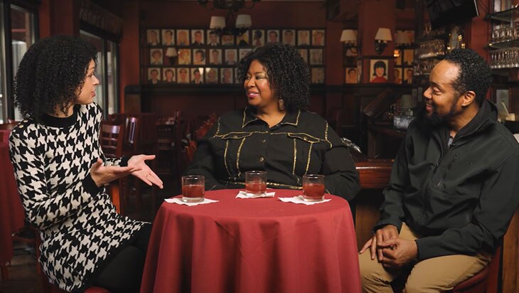Upstairs at Sardi's: Some Like It Hot's NaTasha Yvette Williams and Darryl Archibald