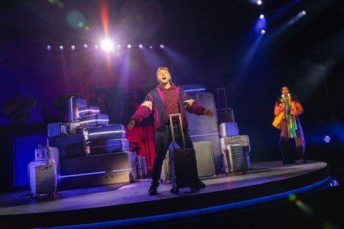 Two Strangers Carry Cake Broadway Musical Groups