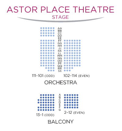 Blue Man Group Universal Seating Chart