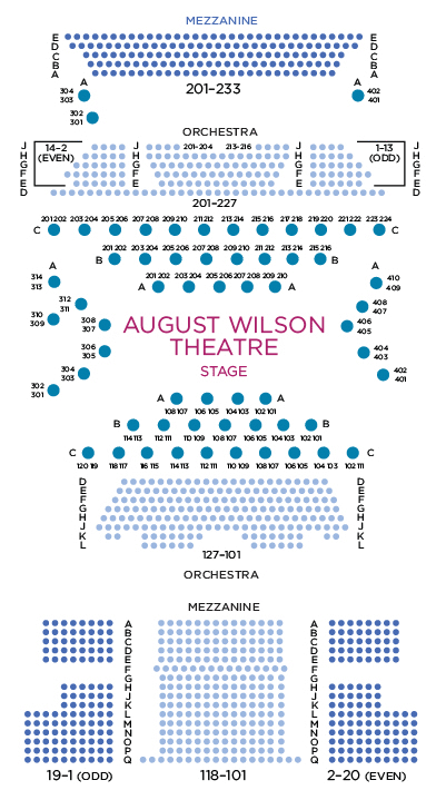 August Wilson Theatre Kit Cat Club Seating Chart