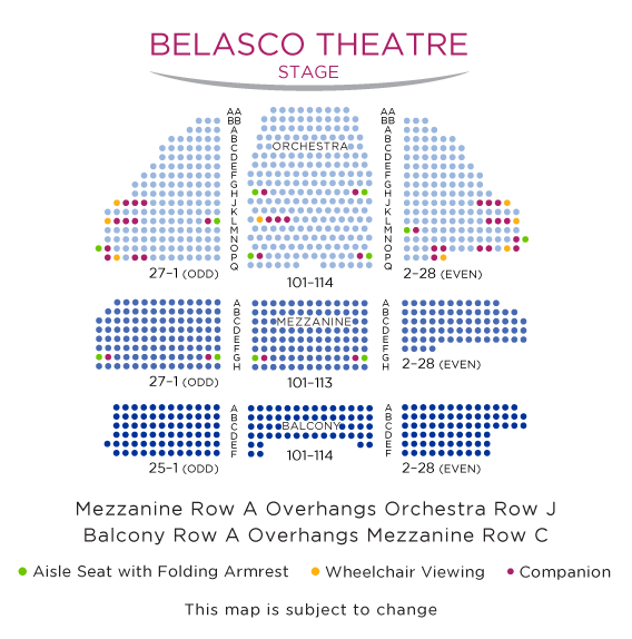 Springsteen On Broadway Seating Chart