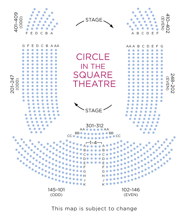Circle in the Square Broadway Seating Chart
