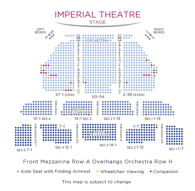 Imperial Theatre Broadway Seating Chart