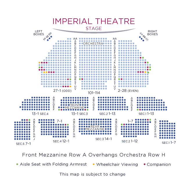 Carousel Seating Chart