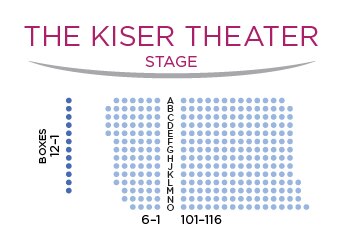 The Kiser Theater Seating Chart