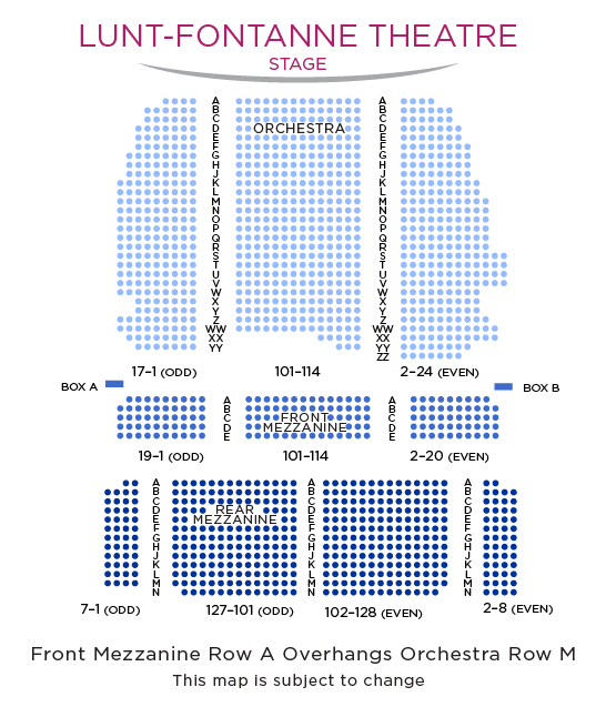Lunt-Fontanne Theatre Seating Chart