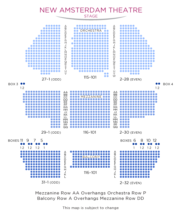 Frozen Musical Seating Chart