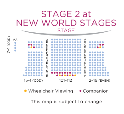 Broadway Show Seating Chart