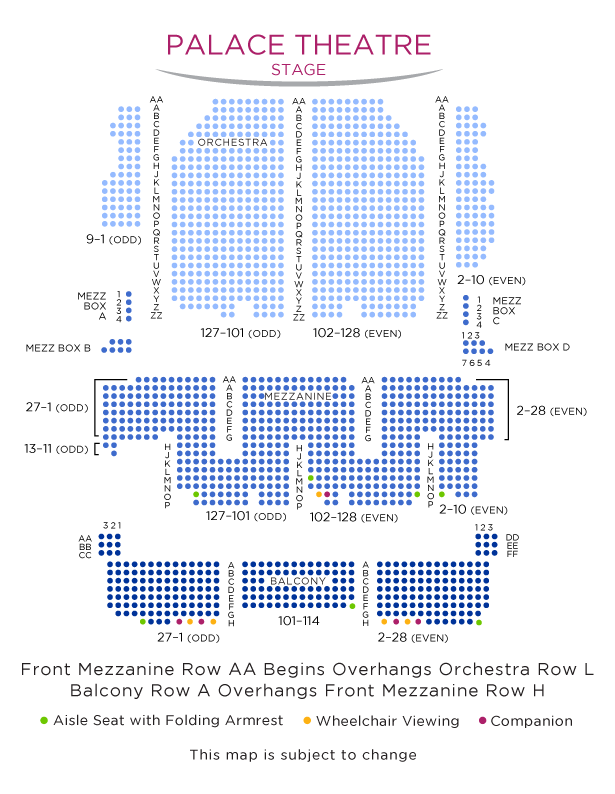 Spongebob Broadway Seating Chart